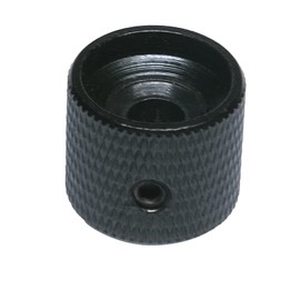 harpfeas 4 Pcs Metal Volume Tone Dome Tone Guitar Speed Control Knobs with Allen Keys Screws Set for Fender Strat Telecaster Gibson Les Paul Electric Guitar or Bass (Black)