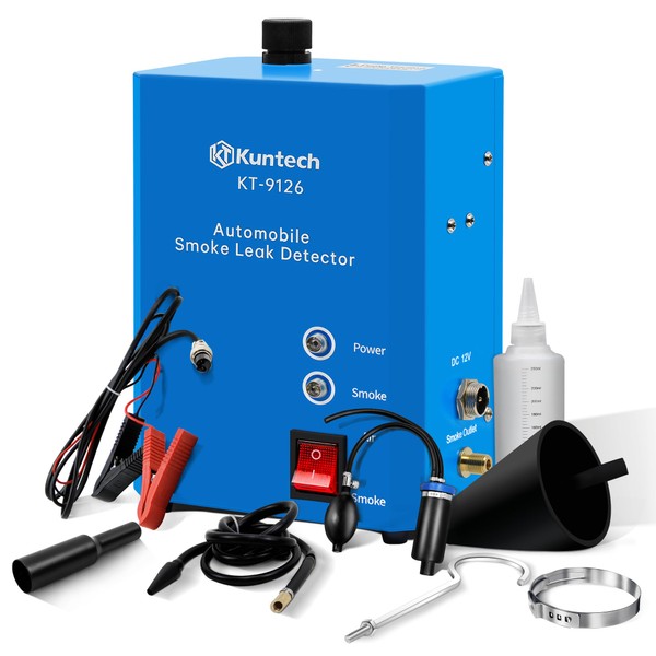 Kuntech Smoke Machine Automotive Built-in Air Pump, 12V DC Smoke