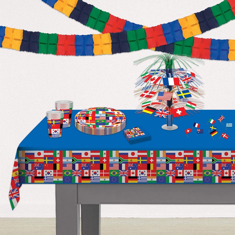 Beistle International Flag Plastic Tablecover
