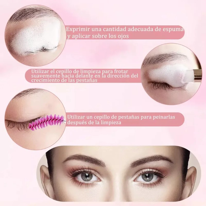 Kit De Brochas De Limpieza De Pestañas, 40 Piezas