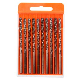 10Pcs Cobalt Drill Bits Set Twisted High Speed Steel 3/16In HSS M35 Drilling Tool