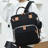 Diaper Women Bag Backpack Multi Compartment Large Opening Top Mother