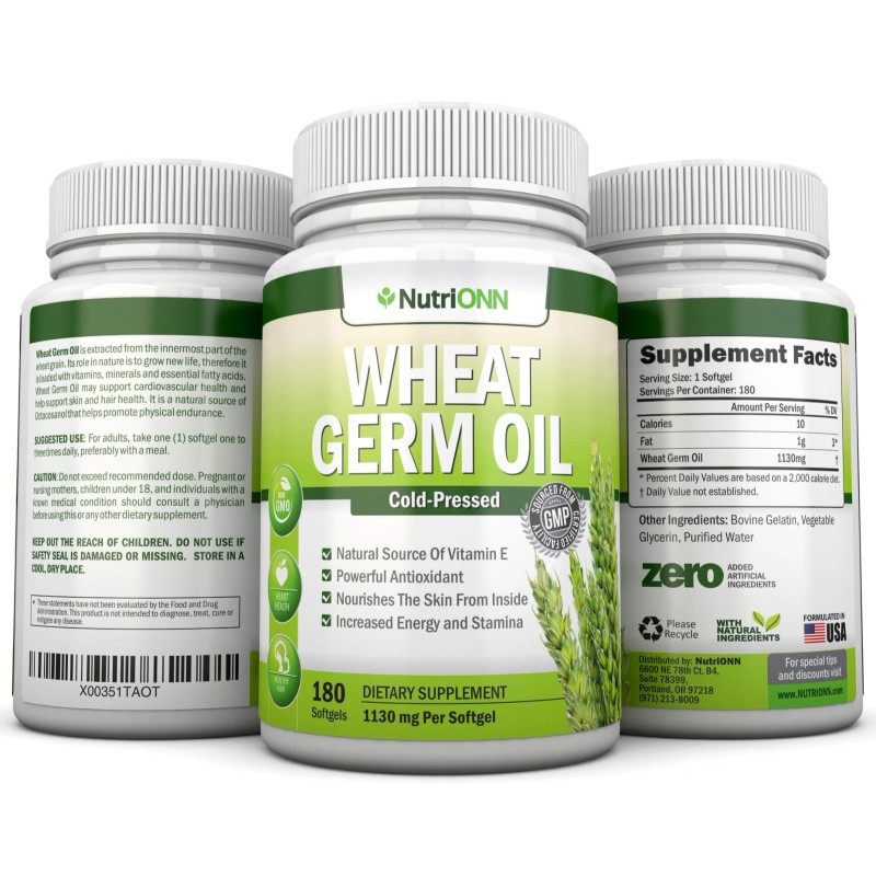 NutriONN Wheat Germ Oil - 100% Cold Pressed – Skin