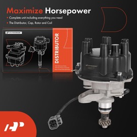 A-Premium Ignition Distributor with Cap and Rotor Compatible with Nissan Pathfinder 1990-1995, Quest 1993-1998, Pickup 1995, D21 1990-1994 & Mercury Villager 1993-1998, 3.0L, Gas