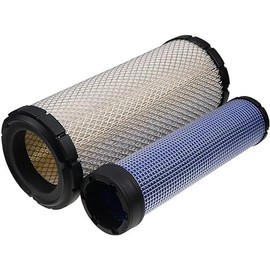 MIAOSENXIN 46671 46672 Engine Air Filter Kit Inner Outer Fit AP33331 KV16428 for John Deere Skid Steer 240 250 270 CT322 317 Case 40XT 60XT 70XT 75XT 85XT 1840 1845C 435 445 445CT Kubota SVL75 SVL75-2