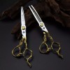 Remmar Co Set 2 Tijeras 6 Pulgadas Estilista Barbero Dorado