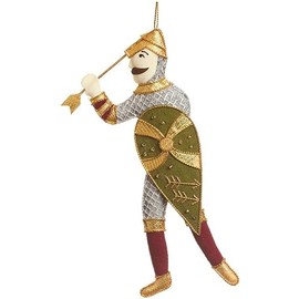 St. Nicolas - Harold at The Battle of Hastings - Zari Christmas Ornament - Embroidered Ornament