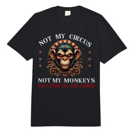 Not My Circus Not My Monkeys But I Know All The Clowns Men Comfort Colors Adult Heavyweight T-Shirt