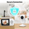 Simyke Upgrade Video Baby Monitor with 2 Cameras and Audio