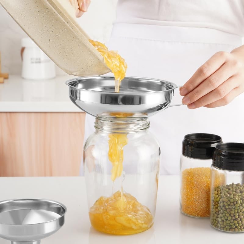 Desirable Commercial Use Jam and Grain Stainless Steel Funnel (Large