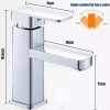 Viopy Llaves Para Lavabo Grifo De Acero Inoxidable Tapa Del