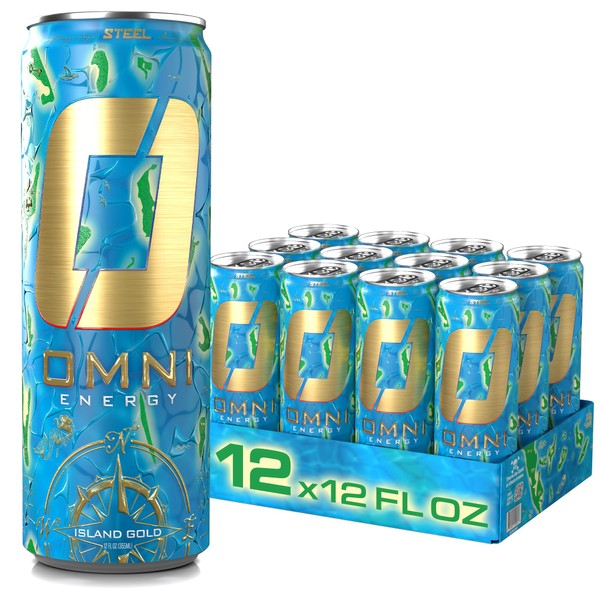 OMNIEnergy Drink ISLAND 12 Oz (Pack of 12) | 200mg