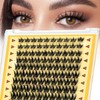 QUEWEL Cluster Lashes, Natural Look, Manga Lashes, Pack of 120