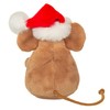 Teddy Hermann 94617 Christmas Mouse with Wreath 11 cm, Cuddly