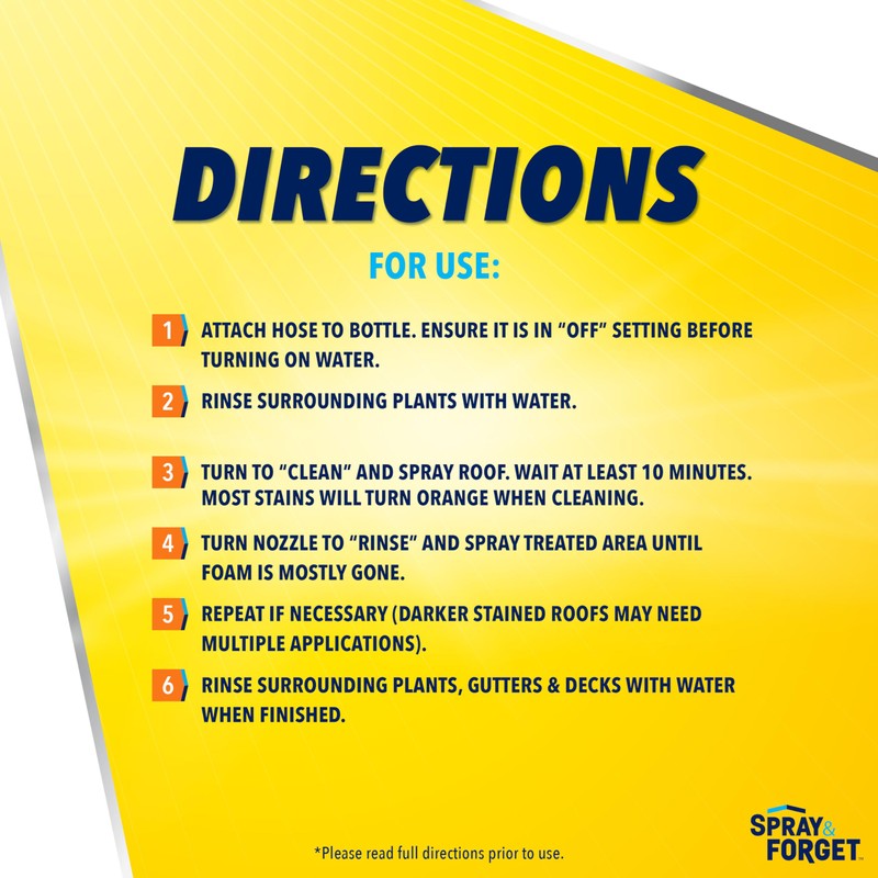 Spray & Forget 1-Quart Hose End Concentrated Roof Cleaner