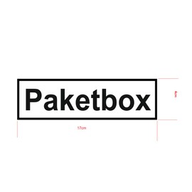 Parcel Box Labelling Sticker for Your Parcel Box Symbol Sticker (RP37) (17 cm x 4 cm)