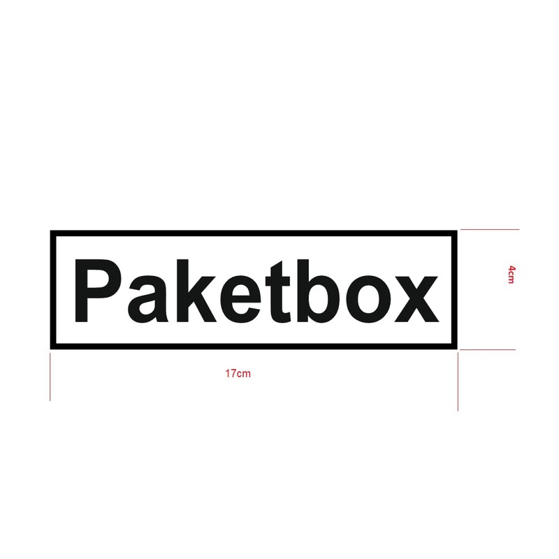 Parcel Box Labelling Sticker for Your Parcel Box Symbol Sticker