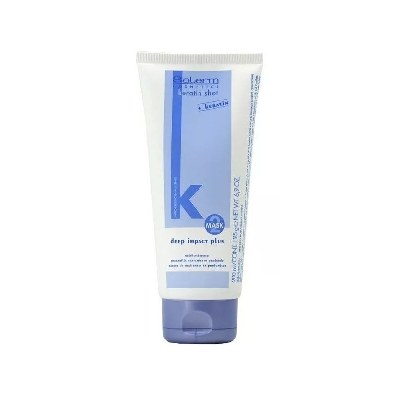 Salerm Keratin Shot 200ml Hidratacion Impacto Profundo Mask Alisadora