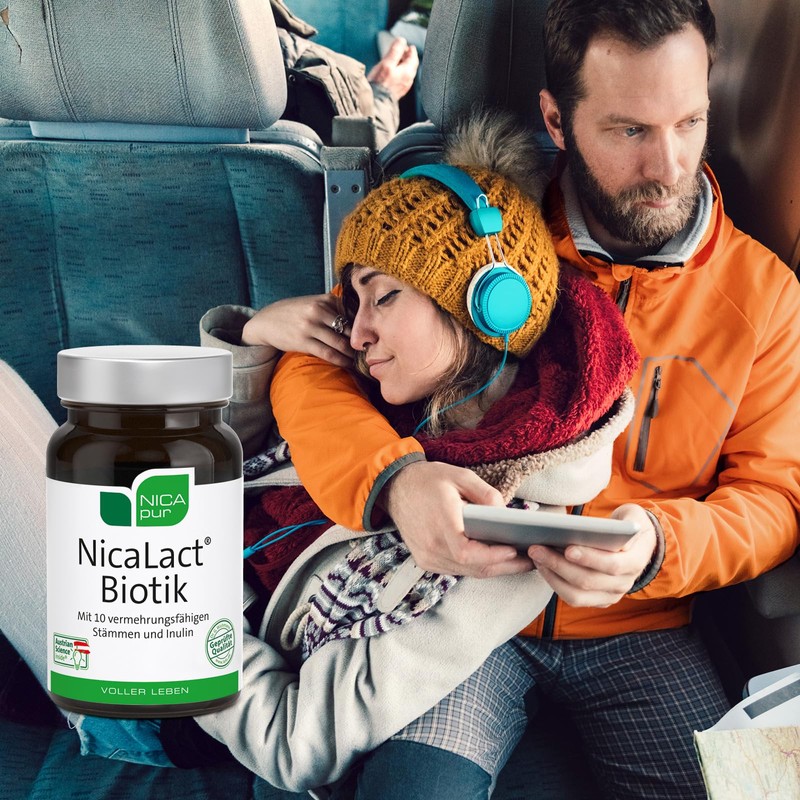 NICApur NicaLact Biotik - 10 hochkonzentrierte Bakterienstämme - 20 Kapseln