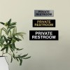 All Quality Basic Private Restroom Door / Wall Sign -