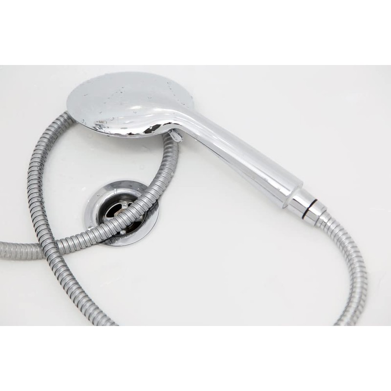 200cm Long Shower Hose - 10mm Internal Bore - Stainless