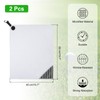 PATIKIL 20"x16" Magnetic Golf Towel with Wire Cleaning Cloth, 2