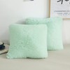 XeGe Faux Fur Throw Pillow Covers, Shaggy Fluffy Cushion Covers,