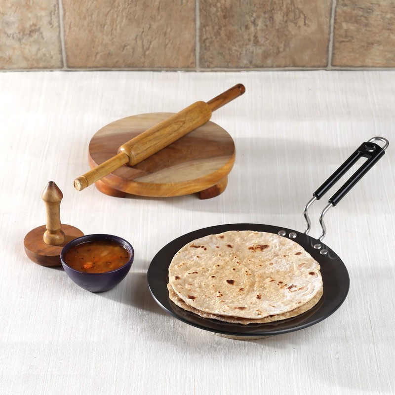 Vinod Black Pearl Hard Anodised Tawa - 26.5 cm |