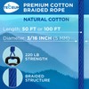 TECEUM Cotton Rope 3/16” (5 mm) – 100 FT –