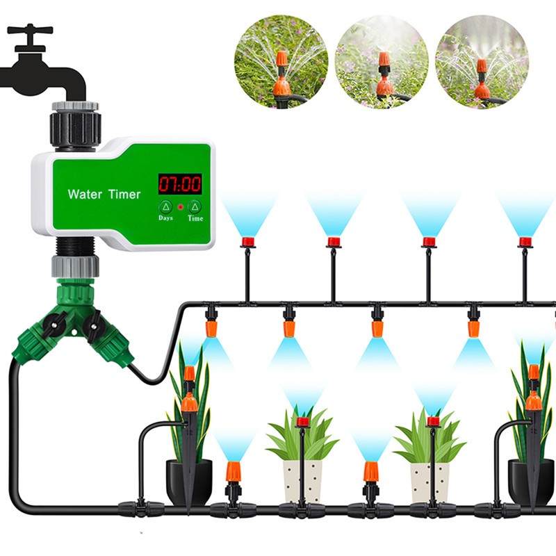 Automatic Flower Waterer Solenoid Valve Timer Garden Irrigation Spraying Outdoor