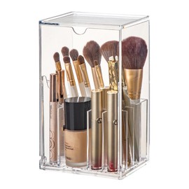 JVILEX Makeup Brush Case, Makeup Brush Stand, Makeup, Storage, Makeup Brush Case, Transparent