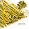 200 Pcs 6" Garden Plastic Plant Twist Ties Reusable Yellow