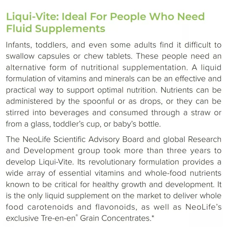 Neolife Liqui-Vite by NeoLife - Liquid Nutrition For Everyone From