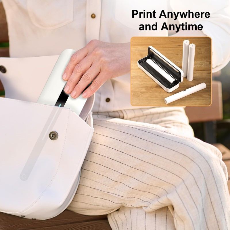 4 Rolls 8.5'' x 11'' Phomemo M832 Portable Printer Thermal