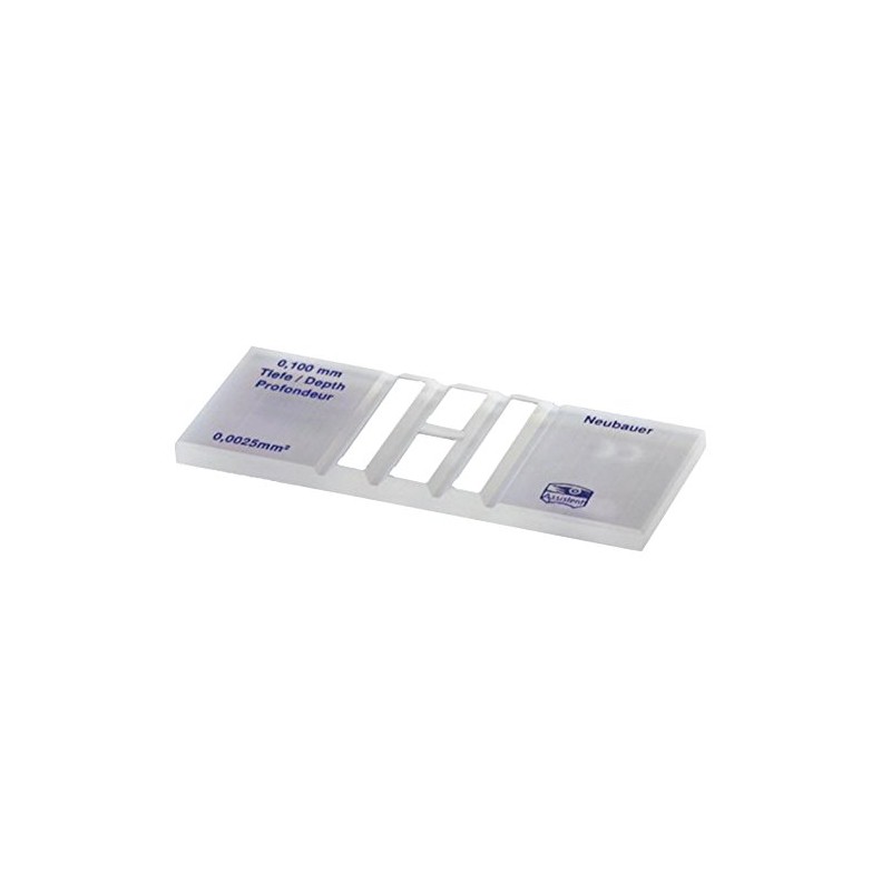 neoChoice Hecht Glass Counting Chamber According to Neubauer, Double, Transparent