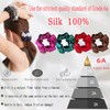 100% Mulberry Silk Scrunchies - 16 Momme Satin Hair Ties