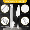 12 Pcs Silver Serving Utensils Set - Stainless Steel Large