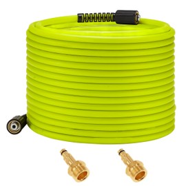 M MINGLE Pressure Washer Hose 50 FT x 1/4", Kink Resistant Power Washer Hose with M22-14 Male Thread to Plug, Compatible with Karcher K2 K3 K4 K5 K6 K7, 3600PSI
