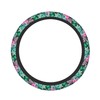 Pink Hawaiian Flower Steering Wheel Cover Neoprene Material Most Cars