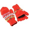 GURU SHOP Nepal Hand Knitted Gloves, Fold-Up Gloves, Wool Gloves,