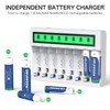 Deleepow NiMH AA Rechargeable Batteries 8 Pack 3300mAh 1.2V AA