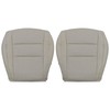 SecosAutoparts Tan Perforated Front Driver & Passenger Side Bottom Microfiber