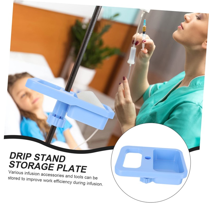 ABOOFAN Adjustable Iv Stand Support Plate Infusion Tray for Hospitals