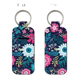 Set De Pintalabios Con Forma De Flor, Llavero Con Funda Para