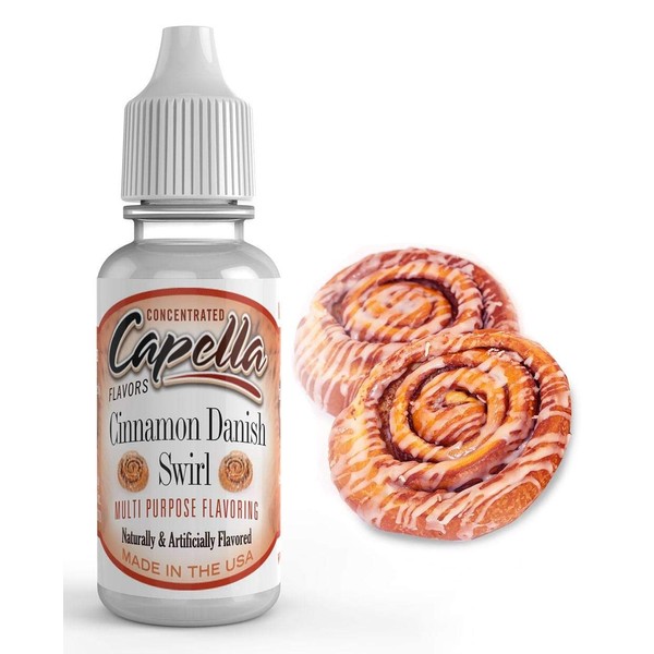 Capella Flavor Drops Cinnamon Danish Swirl Concentrate 13 Milliliter Bottle
