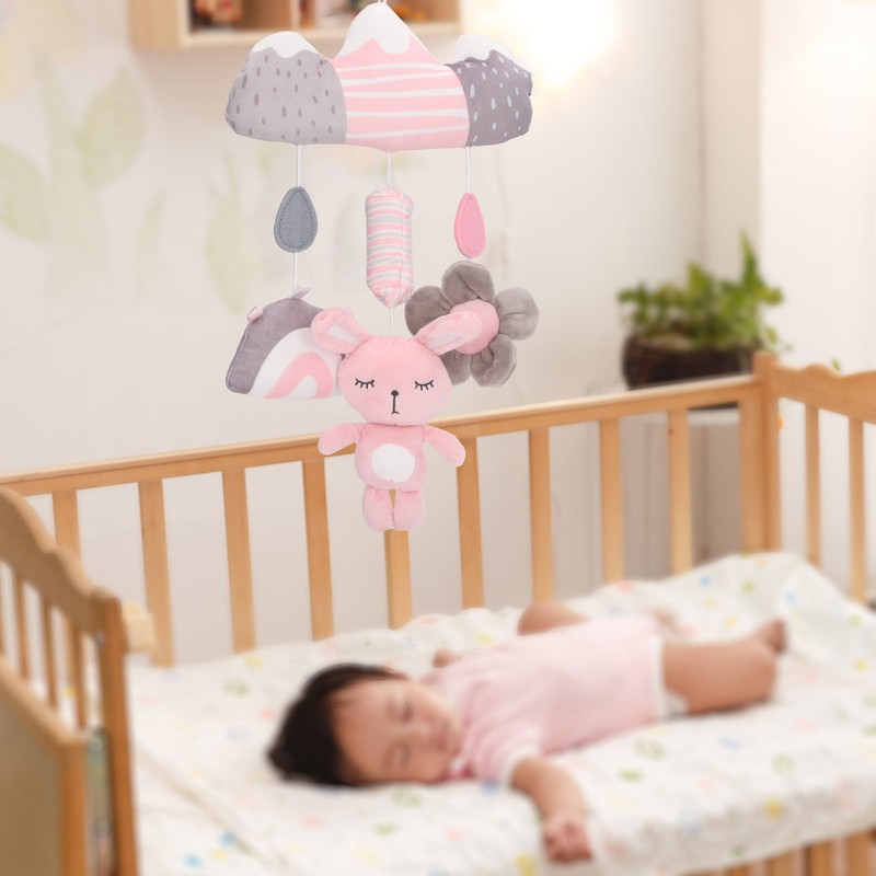 Baby Mobile Sensory Toy Soft Plush Learning Development Interactive Sound