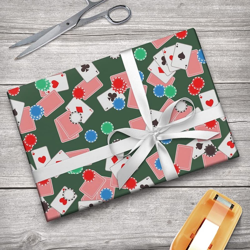 GRAPHICS & MORE Poker Chips and Ace Cards Pattern Gift