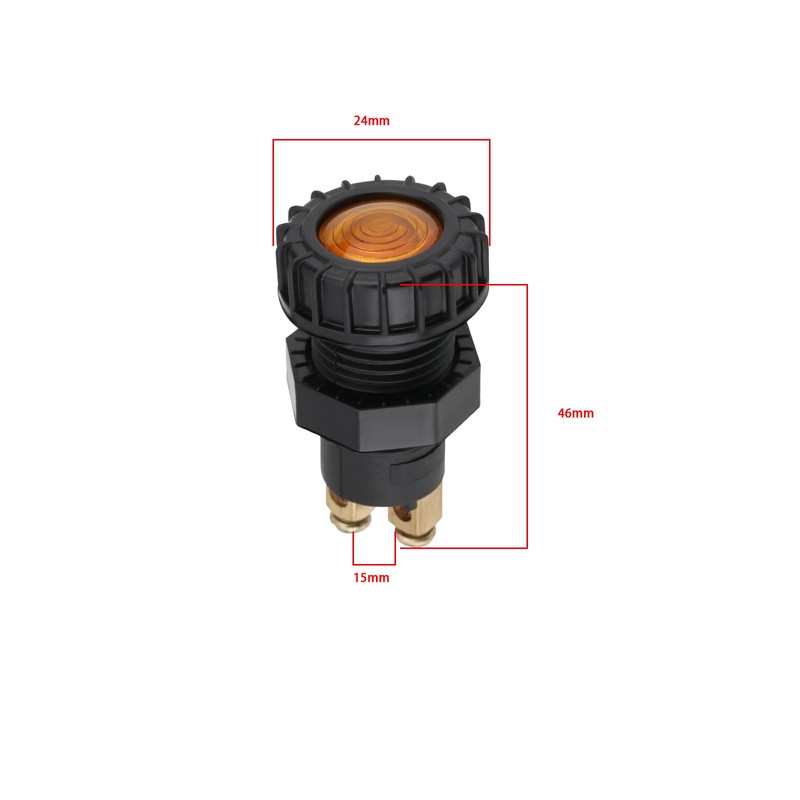 YINETTECH 4 Piece Car Indicator Light Panel Indicator Light Ignition