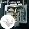 Comb Lock Pick Set,Folding Lock Picking Kit,Comb Teeth Pick Set,Key