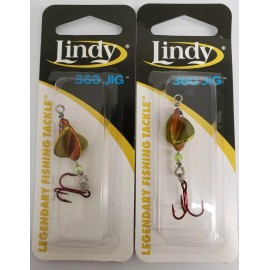 Lindy Fishing Tackle 2 Lindy 360 Fishing Jigs 3/8 Oz Lure / Firetiger LTS6100  2 Pack Value Buy! | B6
